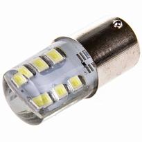 Автолампа диод S25(P21W) 12V 12SMD диодов Белая  SKYWAY Габариты, стопы, поворот